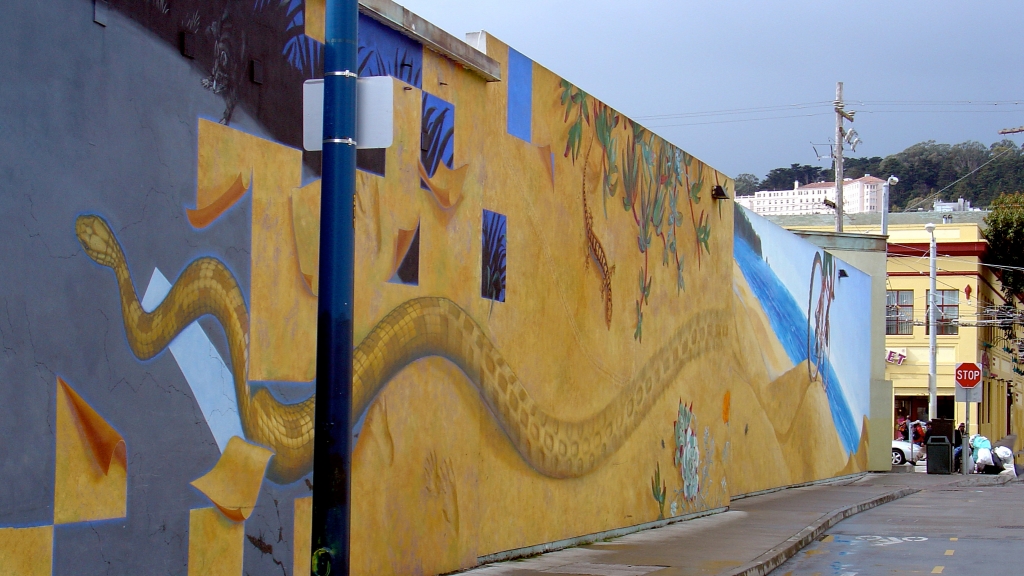 Duboce Bikeway Mural by Mona Caron