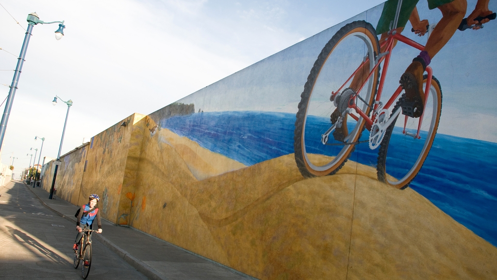 Duboce Bikeway Mural by Mona Caron