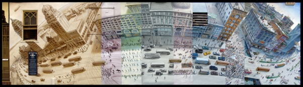 Market St. Railway Mural by Mona Caron